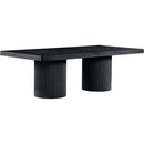  Color_Black -- Meridian Belinda Dining Table with Pedestal Base IMAGE 6