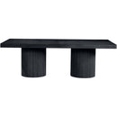  Color_Black -- Meridian Belinda Dining Table with Pedestal Base IMAGE 9