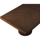  Color_Brown -- Belinda 96" / 144" Brown Solid Wood And Oak Veneer Dining Table IMAGE 13
