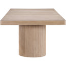  Color_Natural -- Belinda 96" / 144" Natural Solid Wood And Oak Veneer Dining Table IMAGE 11