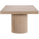  Color_Natural -- Belinda 96" / 144" Natural Solid Wood And Oak Veneer Dining Table IMAGE 12