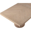  Color_Natural -- Belinda 96" / 144" Natural Solid Wood And Oak Veneer Dining Table IMAGE 13