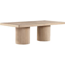  Color_Natural -- Belinda 96" / 144" Natural Solid Wood And Oak Veneer Dining Table IMAGE 6
