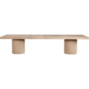  Color_Natural -- Belinda 96" / 144" Natural Solid Wood And Oak Veneer Dining Table IMAGE 7