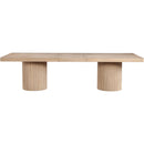  Color_Natural -- Belinda 96" / 144" Natural Solid Wood And Oak Veneer Dining Table IMAGE 8