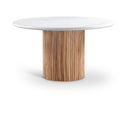  Meridian Sanremo 53" White Finished Concrete Indoor / Outdoor Dining Table IMAGE 1