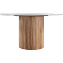  Meridian Sanremo 53" White Finished Concrete Indoor / Outdoor Dining Table IMAGE 4