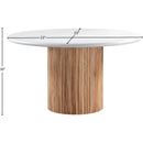  Meridian Sanremo 53" White Finished Concrete Indoor / Outdoor Dining Table IMAGE 6