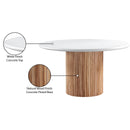  Meridian Sanremo 53" White Finished Concrete Indoor / Outdoor Dining Table IMAGE 7