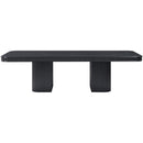  Meridian Mohari 112" / 136" / 160" Black Solid Wood And Oak Veneer Dining Table IMAGE 11