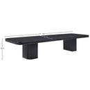  Color_Black -- Meridian Mohari Dining Table with Pedestal Base IMAGE 14