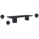  Color_Black -- Meridian Mohari Dining Table with Pedestal Base IMAGE 15