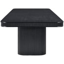  Color_Black -- Meridian Mohari Dining Table with Pedestal Base IMAGE 3