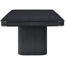  Color_Black -- Meridian Mohari Dining Table with Pedestal Base IMAGE 4