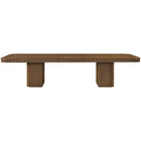  Color_Brown -- Mohari 112" / 136" / 160" Brown Solid Wood And Oak Veneer Dining Table IMAGE 10