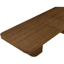  Color_Brown -- Mohari 112" / 136" / 160" Brown Solid Wood And Oak Veneer Dining Table IMAGE 12