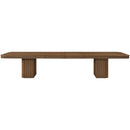  Meridian Mohari 112" / 136" / 160" Brown Solid Wood And Oak Veneer Dining Table IMAGE 9