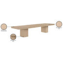  Color_Natural -- Mohari 112" / 136" / 160" Natural Solid Wood And Oak Veneer Dining Table IMAGE 15