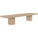 Color_Natural -- Mohari 112" / 136" / 160" Natural Solid Wood And Oak Veneer Dining Table IMAGE 6