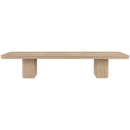 Color_Natural -- Mohari 112" / 136" / 160" Natural Solid Wood And Oak Veneer Dining Table IMAGE 9