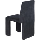  Color_Black -- Benson Black Corduroy Fabric Upholstered Dining Chair IMAGE 6