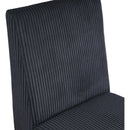  Color_Black -- Benson Black Corduroy Fabric Upholstered Dining Chair IMAGE 7