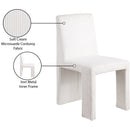  Color_Cream -- Benson Cream Corduroy Fabric Upholstered Dining Chair IMAGE 10