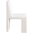  Color_Cream -- Benson Cream Corduroy Fabric Upholstered Dining Chair IMAGE 4