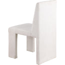  Color_Cream -- Benson Cream Corduroy Fabric Upholstered Dining Chair IMAGE 6