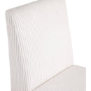  Color_Cream -- Benson Cream Corduroy Fabric Upholstered Dining Chair IMAGE 7