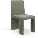  Color_Green -- Benson Green Corduroy Fabric Upholstered Dining Chair IMAGE 1