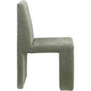  Color_Green -- Benson Green Corduroy Fabric Upholstered Dining Chair IMAGE 4