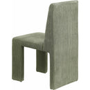  Color_Green -- Benson Green Corduroy Fabric Upholstered Dining Chair IMAGE 6