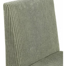  Color_Green -- Benson Green Corduroy Fabric Upholstered Dining Chair IMAGE 7