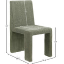  Color_Green -- Benson Green Corduroy Fabric Upholstered Dining Chair IMAGE 9