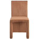  Color_Saddle -- Benson Saddle Corduroy Fabric Upholstered Dining Chair IMAGE 3