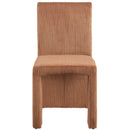 Meridian Benson Saddle Microsuede Corduroy Fabric Dining Chair IMAGE 3