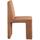  Color_Saddle -- Benson Saddle Corduroy Fabric Upholstered Dining Chair IMAGE 4