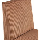  Color_Saddle -- Benson Saddle Corduroy Fabric Upholstered Dining Chair IMAGE 7