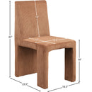  Color_Saddle -- Benson Saddle Corduroy Fabric Upholstered Dining Chair IMAGE 9