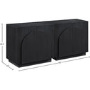  Meridian Navona Black Oak Veneer Sideboard / Buffet IMAGE 10