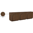  Meridian Navona Brown Oak Veneer Sideboard / Buffet IMAGE 11
