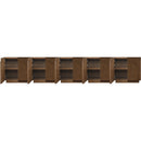  Meridian Navona Brown Oak Veneer Sideboard / Buffet IMAGE 4