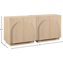  Meridian Navona Natural Oak Veneer Sideboard / Buffet IMAGE 10
