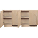  Meridian Navona Natural Oak Veneer Sideboard / Buffet IMAGE 4