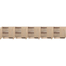  Meridian Navona Natural Oak Veneer Sideboard / Buffet IMAGE 4