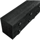  Meridian Bubble Black Solid Wood And Oak Veneer Sideboard / Buffet IMAGE 9