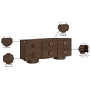  Meridian Bubble Brown Solid Wood And Oak Veneer Sideboard / Buffet IMAGE 11