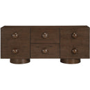  Meridian Bubble Brown Solid Wood And Oak Veneer Sideboard / Buffet IMAGE 3