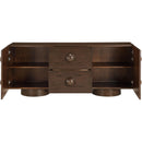  Meridian Bubble Brown Solid Wood And Oak Veneer Sideboard / Buffet IMAGE 6